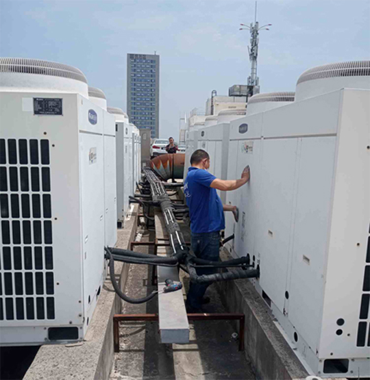 盐湖中央空调制热和不制冷系统维修方法